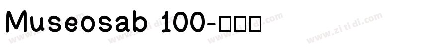 Museosab 100字体转换
